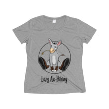 Load image into Gallery viewer, Women&#39;s Heather Wicking Tee - Transparent Logo